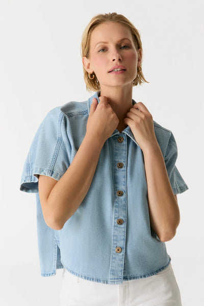 JENNIFER DENIM SHIRT - ONE LEFT in size xs!