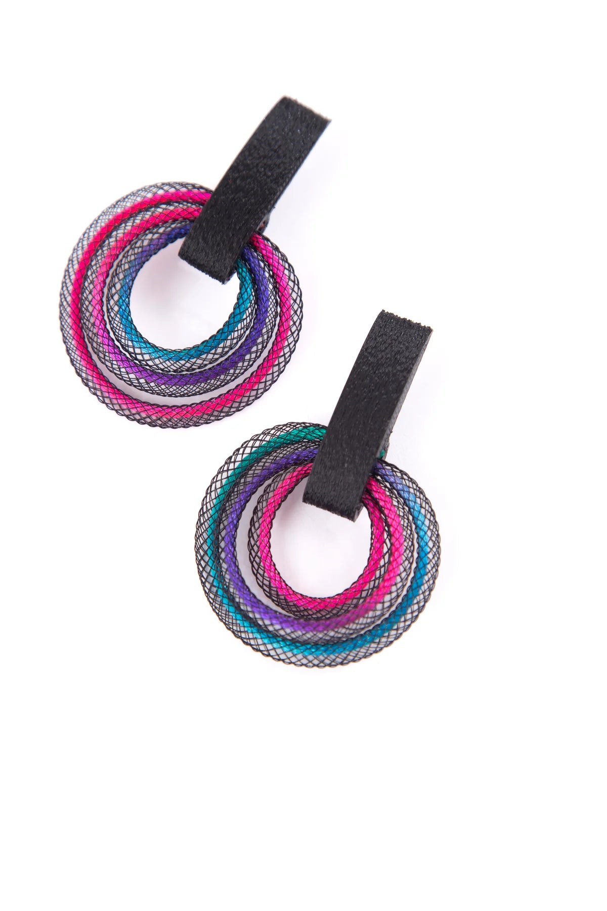RAINBOW LIFE CIRCLE EARRINGS