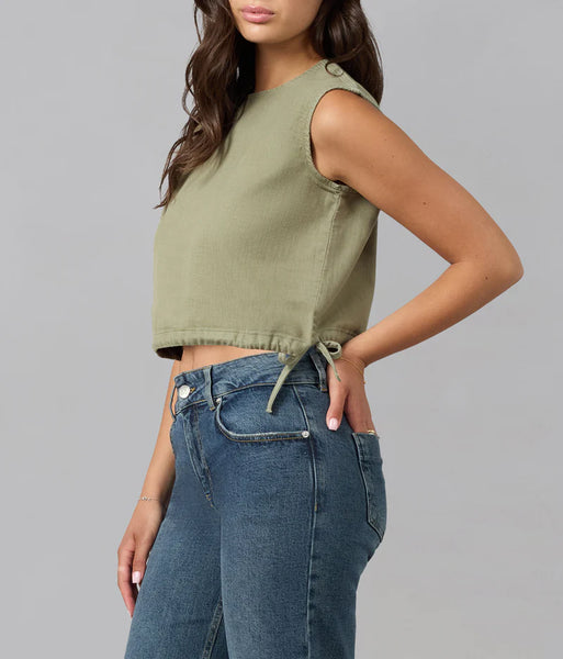 LIEL COTTON TWILL TOP