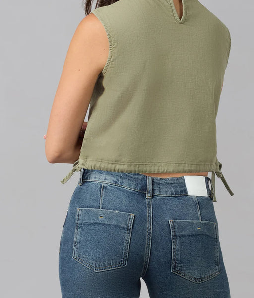 LIEL COTTON TWILL TOP
