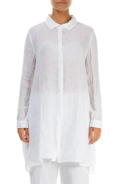 LONG LINEN DRESS SHIRT - ONE LEFT in size S!