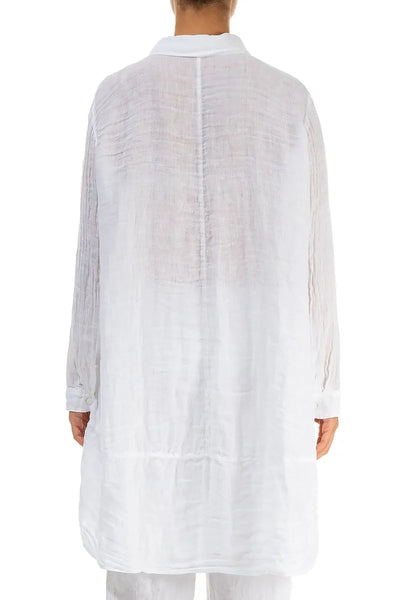 LONG LINEN DRESS SHIRT - ONE LEFT in size S!