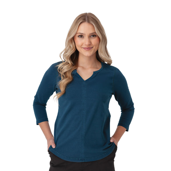 JUNI ORGANIC COTTON TEE - NAVY