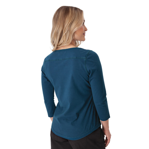 JUNI ORGANIC COTTON TEE - NAVY