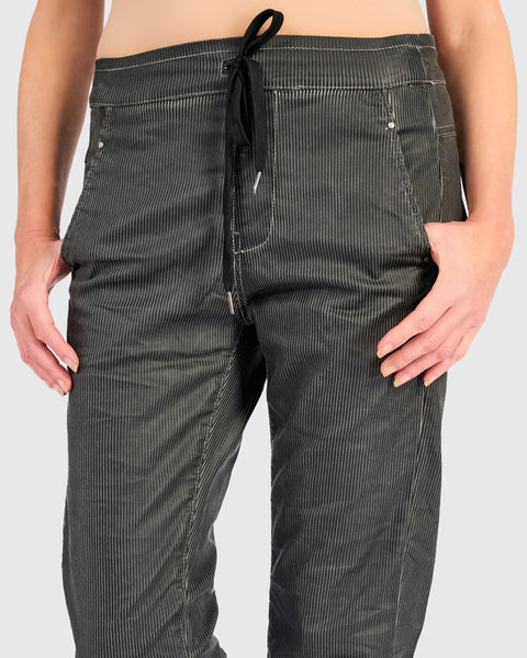 ICONIC STRETCH JEANS - CARBON PINSTRIPE