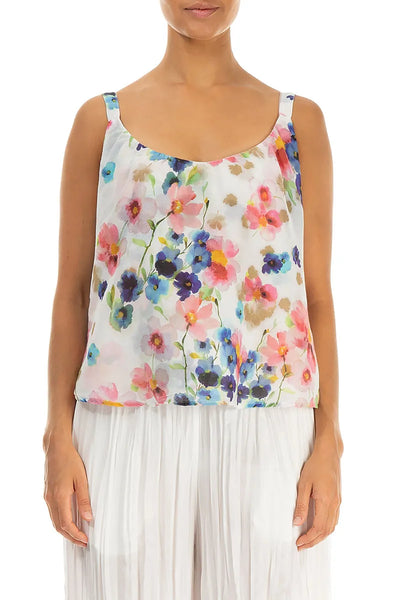 PRIMEROSE SILK COTTON CAMISOLE TOP