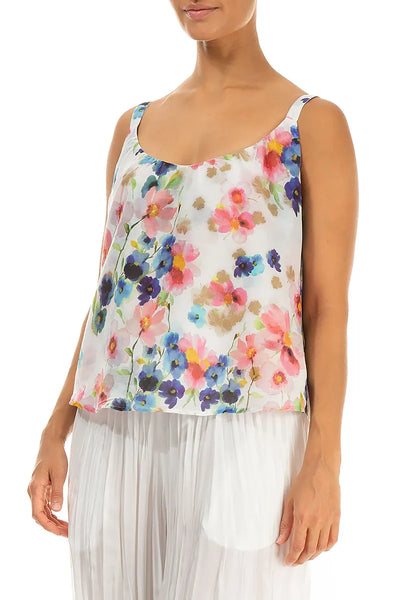 PRIMEROSE SILK COTTON CAMISOLE TOP