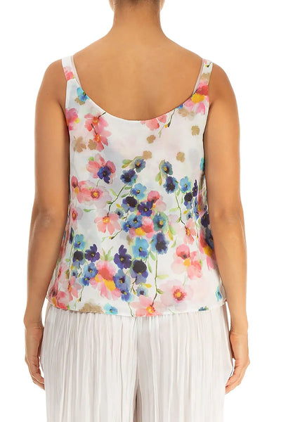 PRIMEROSE SILK COTTON CAMISOLE TOP