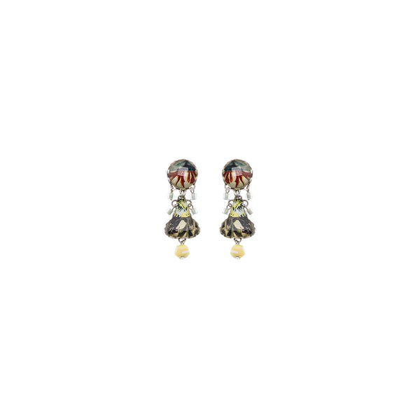 NEPTUNE'S GARDEN GLASS EARRINGS - STUDS
