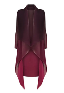 COLLARE DRESS COAT - MULBERRY OMBRE