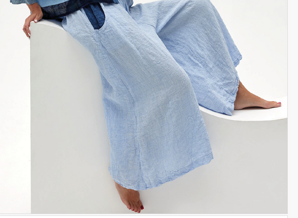 WIDE LINEN PANTS