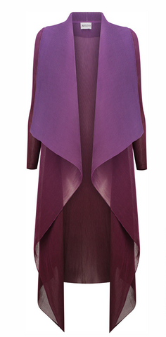 COLLARE DRESS COAT - MULBERRY OMBRE