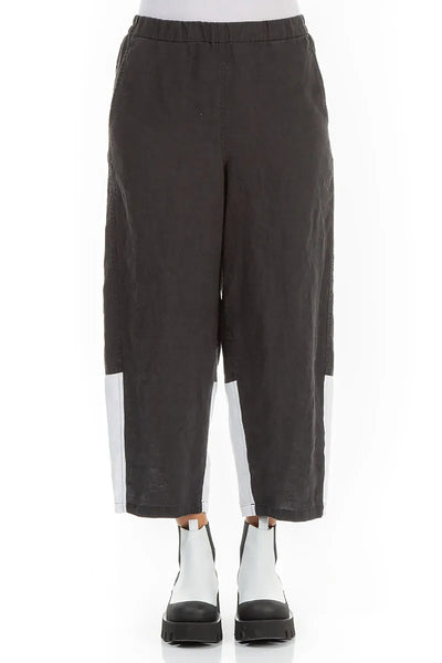 TWO TONE LINEN PANTS