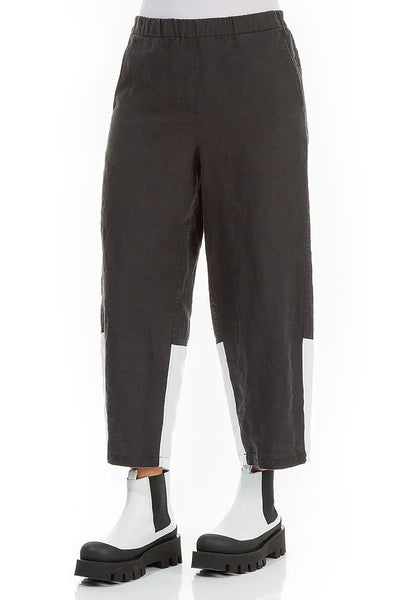 TWO TONE LINEN PANTS