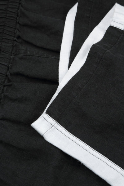 TWO TONE LINEN PANTS
