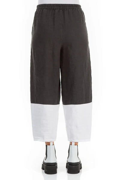 TWO TONE LINEN PANTS