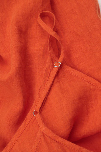 LINEN CAMISOLE TOP - ORANGE