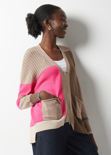 CASCADE ZIP CARDI