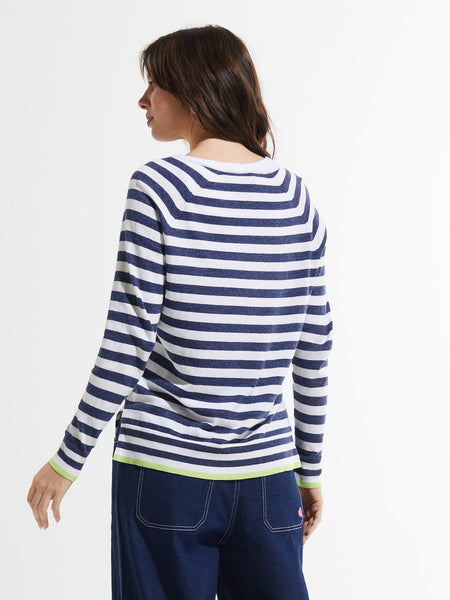 STRIPE V-NECK SWEATER