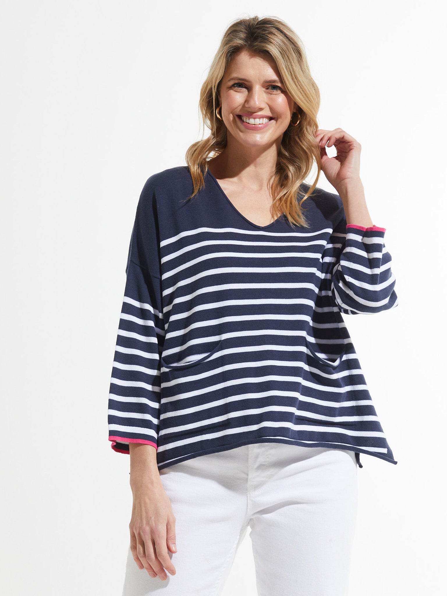 NAUTICAL STRIPE SWEATER - ONE LEFT in size S!