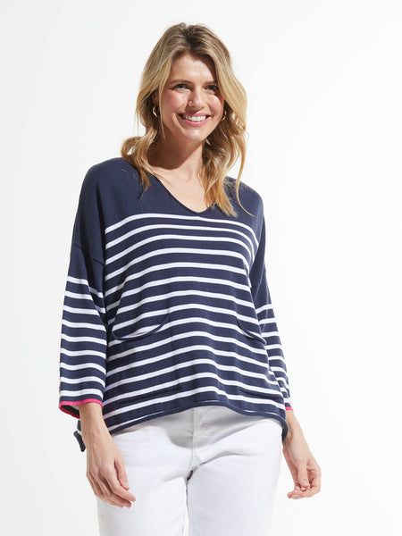 NAUTICAL STRIPE SWEATER - ONE LEFT in size S!