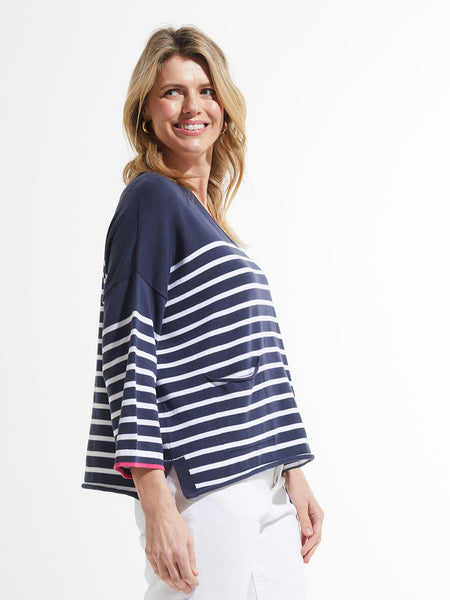 NAUTICAL STRIPE SWEATER - ONE LEFT in size S!