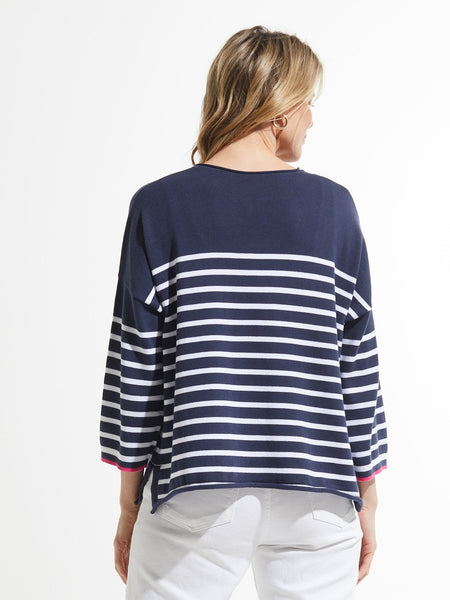 NAUTICAL STRIPE SWEATER - ONE LEFT in size S!