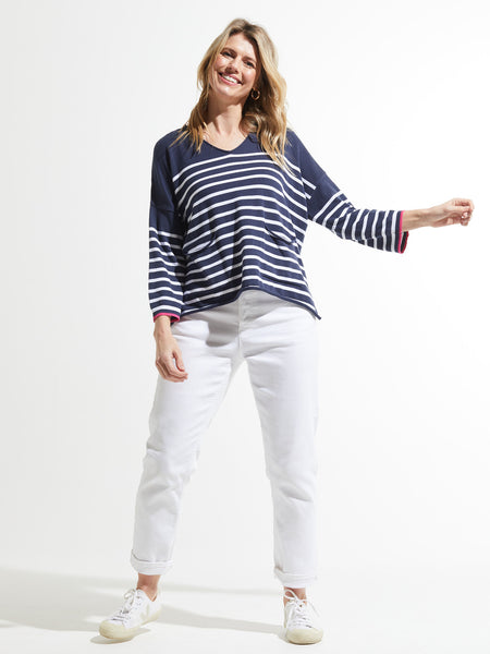 NAUTICAL STRIPE SWEATER - ONE LEFT in size S!