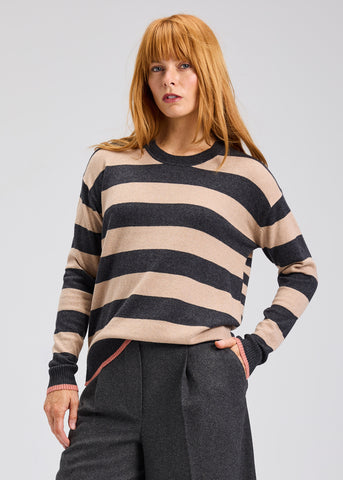 MULTI STRIPE CREW