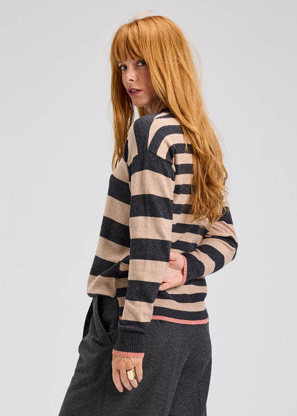 MULTI STRIPE CREW