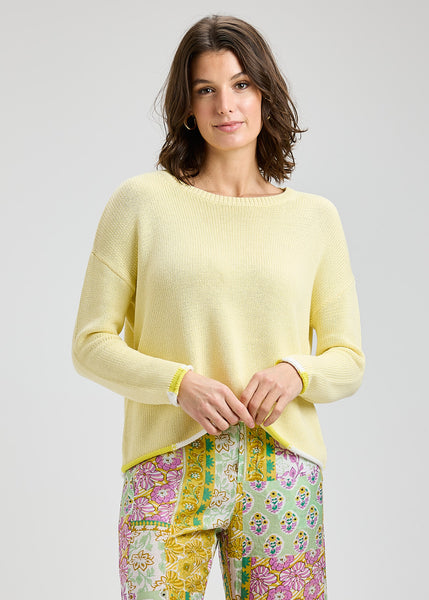 BUTTOM DETAIL COTTON SWEATER