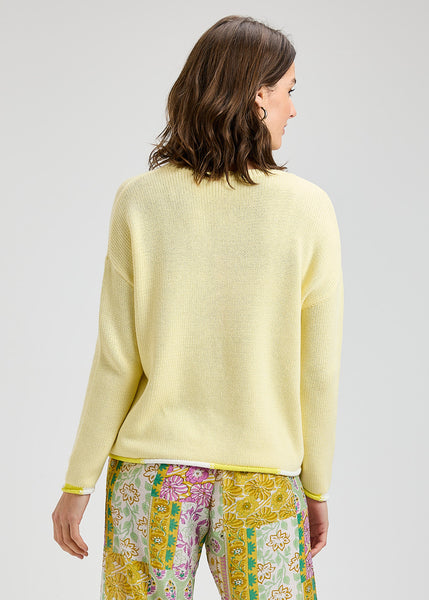 BUTTOM DETAIL COTTON SWEATER