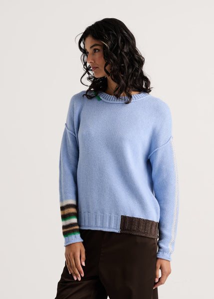 STYLED EDGES CREW SWEATER - XS and M left!