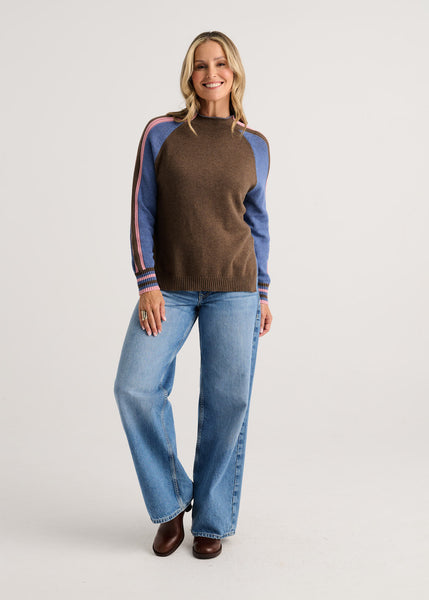TWO IN ONE FUNNEL NECK SWEATER - Size M and L left!