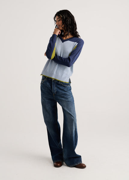 COLOUR THEORY V NECK SWEATER