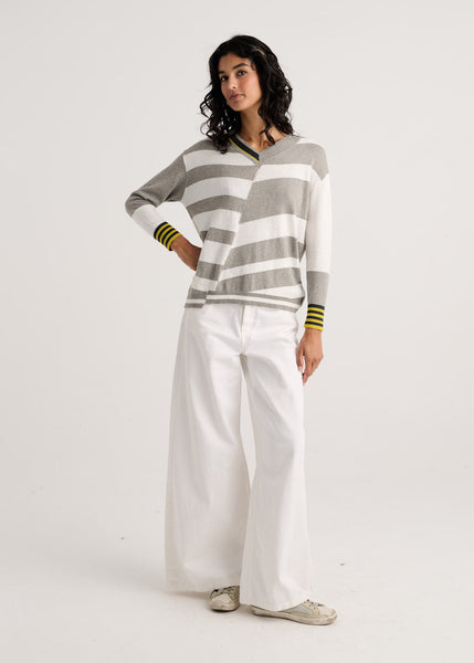 FUN STRIPE SWEATER - ONLY M and L left!