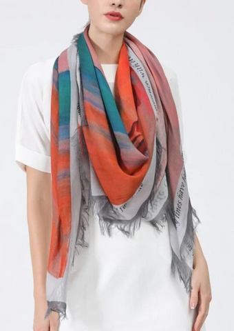 WIDE OPEN SPACES SILK SCARF