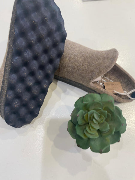 BOILED MERINO SLIP ON MULES