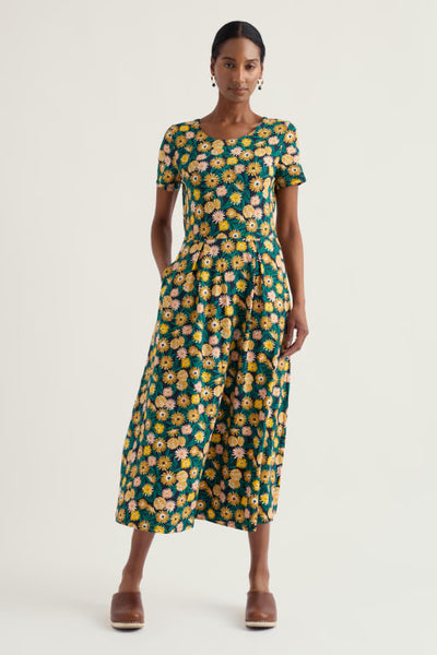 VERONICA ORGANIC COTTON DRESS - MARIGOLD MEADOW