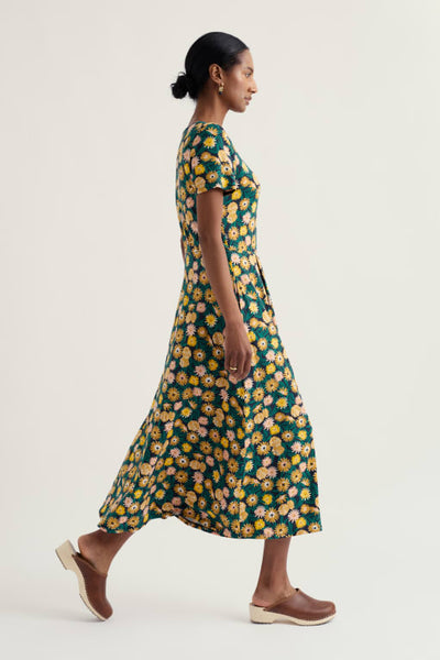VERONICA ORGANIC COTTON DRESS - MARIGOLD MEADOW