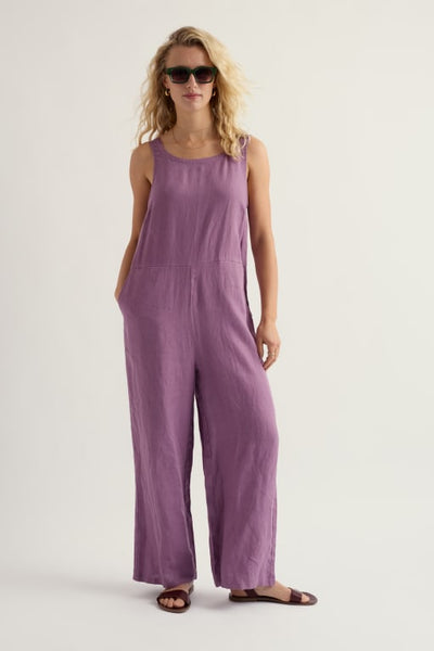 SALT AIR LINEN JUMPER - LILAC