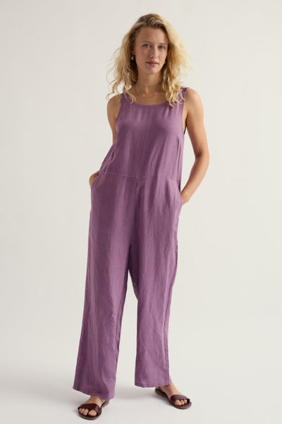 SALT AIR LINEN JUMPER - LILAC