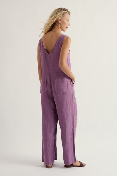 SALT AIR LINEN JUMPER - LILAC