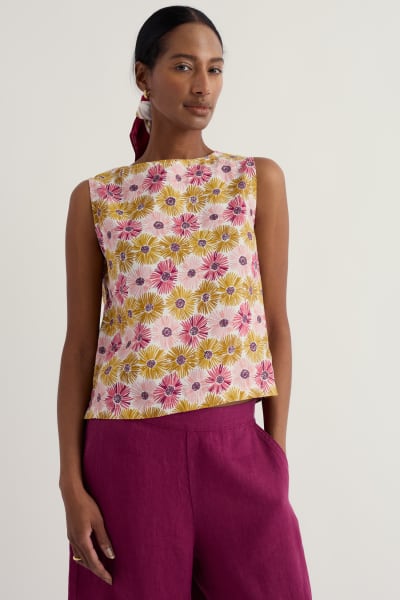 LINEN TOP - ASTERS