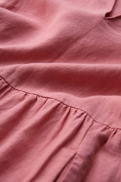 FEN LINEN DRESS - WILD ROSE