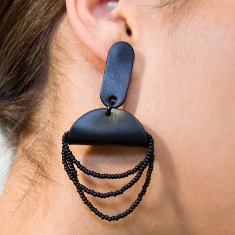 Noir Bead Earrings