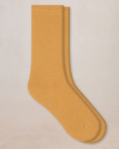 CASHMERE BLEND SOCKS - GOLDEN YELLOW