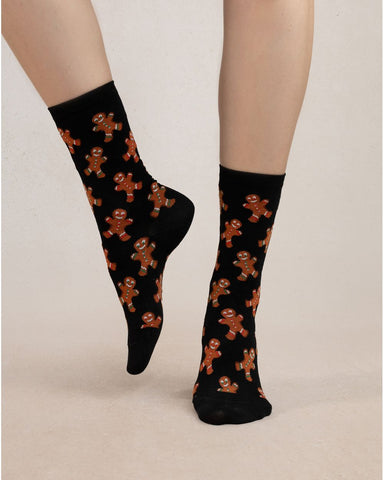 GINGERBREAD COTTON SOCKS-LAST PAIR