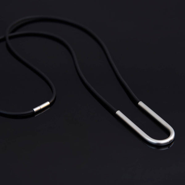 JUNO NECKLACE - BLACK/SILVER