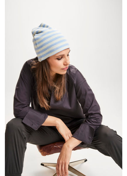 MERINO WOOL HAT - TERRACOTTA MELANGE